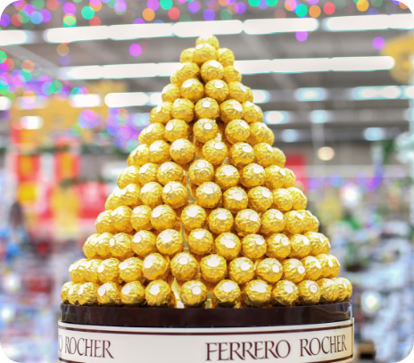 Pyramid of chocolates